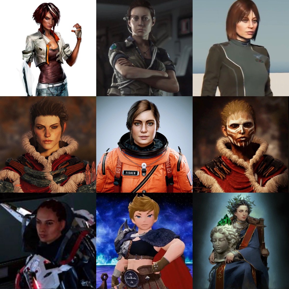 #HappyInternationalWomensDay 2 women of the 🌎 &my life!Never 4get ur many powers💪❤️As I’ve bn gathering my squad recently,here’s my gaming take on some of the women I’m proud2 have had the fortune to pretend to be as kickass thro! High10 if u can name them all 😉 #womeningames