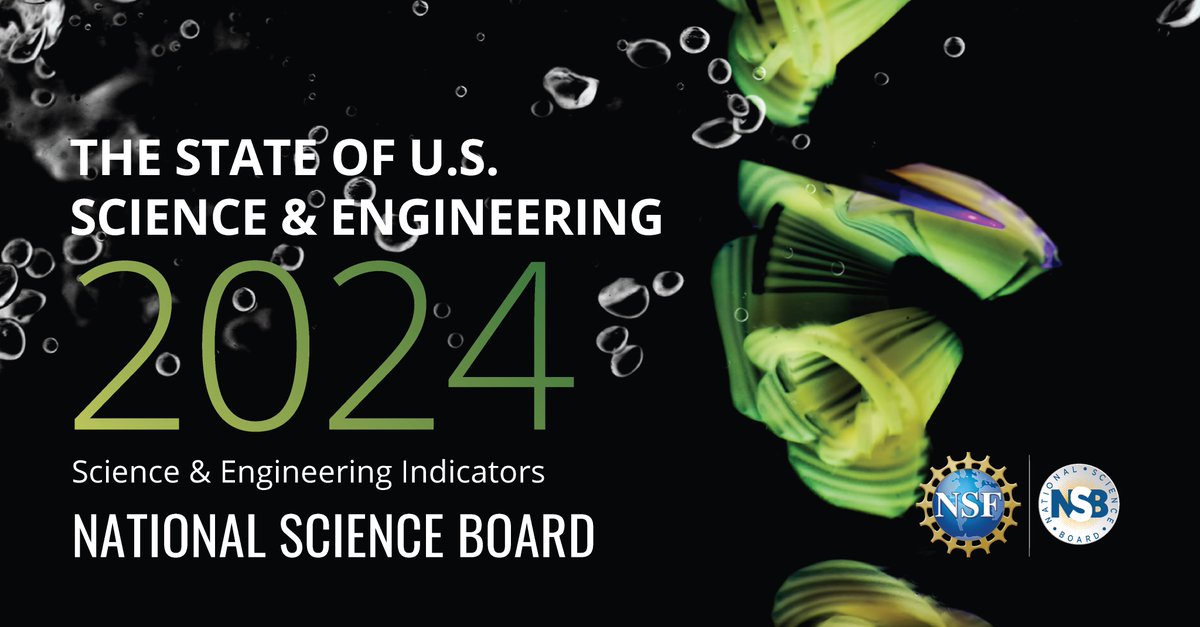 Mark your calendars for March 13 at 10:30 a.m. ET! Speakers from @WHOSTP @NSF_NSB and @NSF @NCSESGov will be unveiling the 2024 Science and Engineering Indicators report. The event will be livestreamed here: youtube.com/live/wgCjW0Scl…