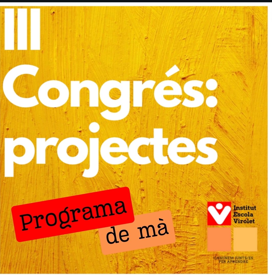 Avui dia 8 per la tarda l'Institut Escola Virolet ha celebrat el seu III Congrés dedicat als projectes. Les famílies han pogut visitar l'exposició i les documentacions elaborades per tots els nivells del centre.