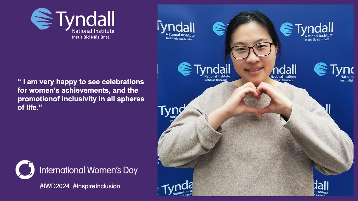 As we honour #Internationalwomensday, we are delighted to shine light on some of the many exceptional #WomenInTyndall who #inspireInclusion and share some of their advice with you. This is Dr. Guan-Nan Wei, Senior Researcher in our Magnetics on Silicon Group. @UCC