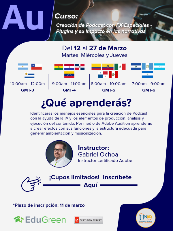 Estudiante Unadista, Inscríbete gratis y certifícate en Adobe aquí forms.gle/aFRFXvPkx5yZzY…