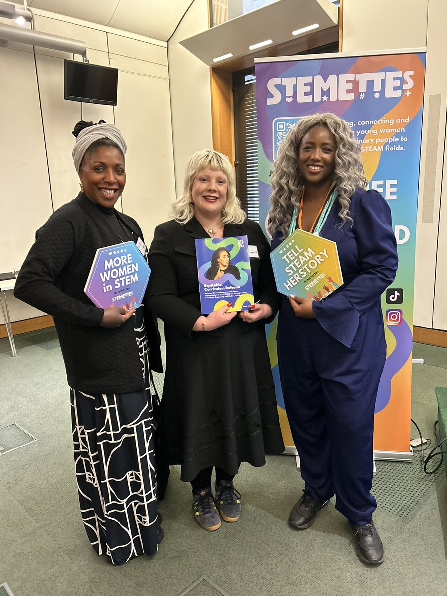 Happy #InternationalWomensDay! Such a privilege to attend the launch of the #stemetteswhitepaper to increase diverse women and non-binary representation on the GCSE and A-Level STEM curriculum. Great work @aimafidon & the @Stemettes 👏🏾 Read it now at ➡️ stemettes.org/whitepaper