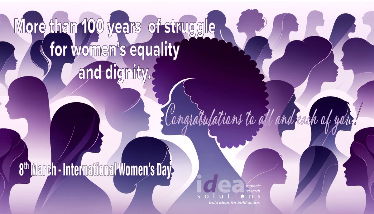 8 DE MARZO DÍA INTERNACIONAL DE LA MUJER idea-solutions.net/2024/03/08/8-d… 
A todas y cada una en particular, ¡felicidades!
