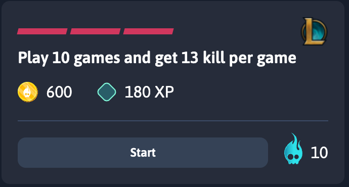 KboomGG's tweet photo. All League of Legends players and gamers, let's play a little game I like to call "Challenge Your Skills"! 😊

4 different types of @LeagueOfLegends quests, each with a different difficulty level! 👊

Which challenge would you choose to start on KBOOM? 
Can you make it by the end of the weekend? 😎
#esports #LeagueOfLegends #Quest