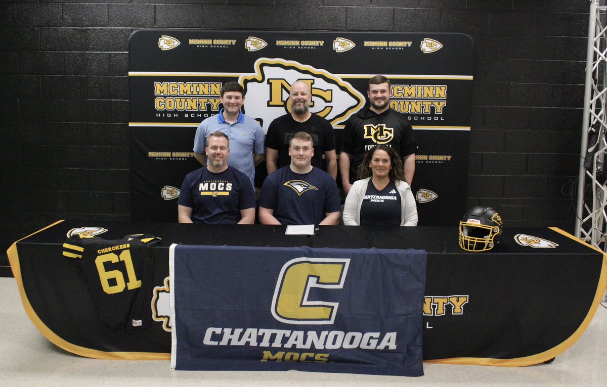 Congratulations (and Happy Birthday!) to McMinn County’s Eli Patton, who signed to continue his academic and football career at Chattanooga today!

Full story online this weekend and in your Tuesday edition of The DPA.