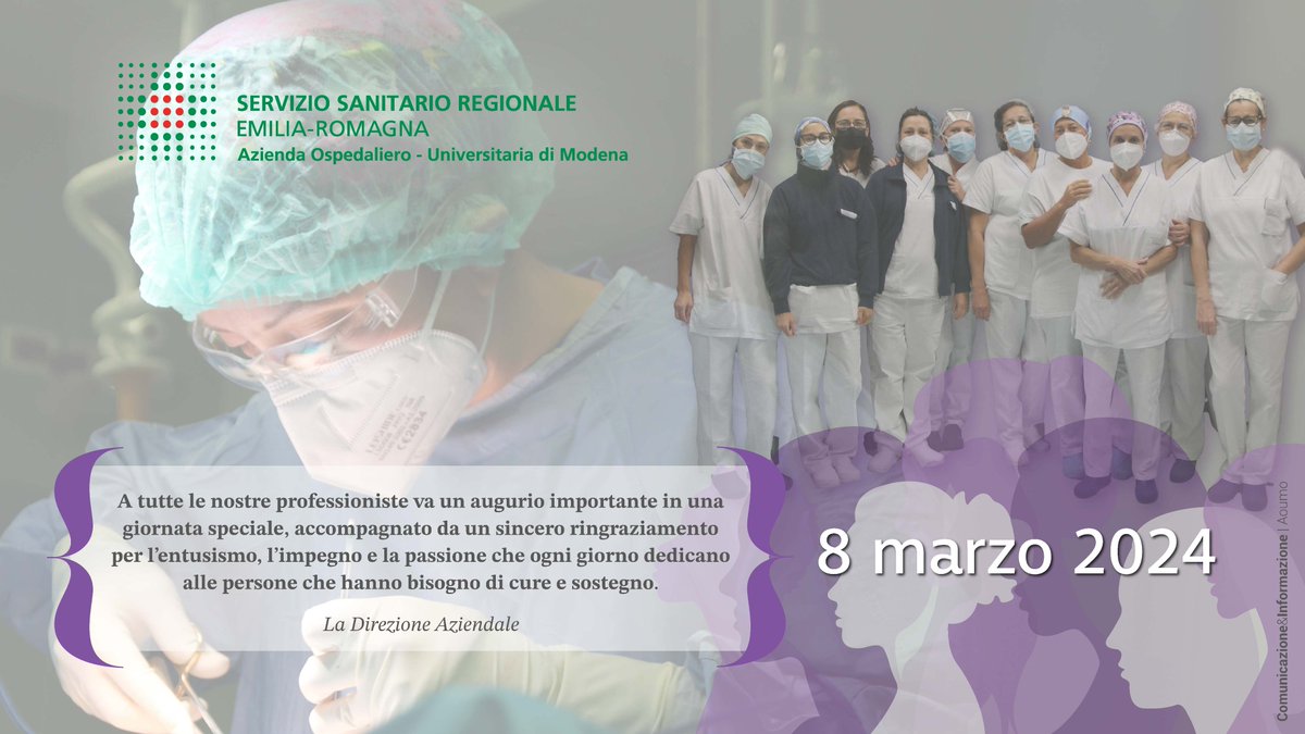 #8marzo Per la Festa della #Donna a tutte le donne e a tutte le nostre professioniste va un augurio speciale, accompagnato da un sincero ringraziamento per l'entusiasmo, l'impegno e la passione che ogni giorno dedicano alle persone che hanno bisogno di cure e sostegno