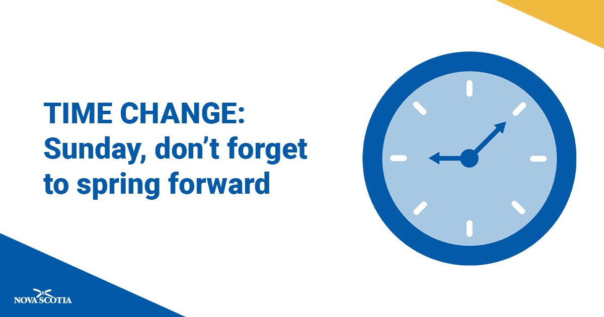 Get ready to spring ahead this Sunday! Clocks move forward one hour at 2 a.m. Daylight saving time means more sunlight in the evening. It’s also a good time to replace the batteries in your smoke detector.