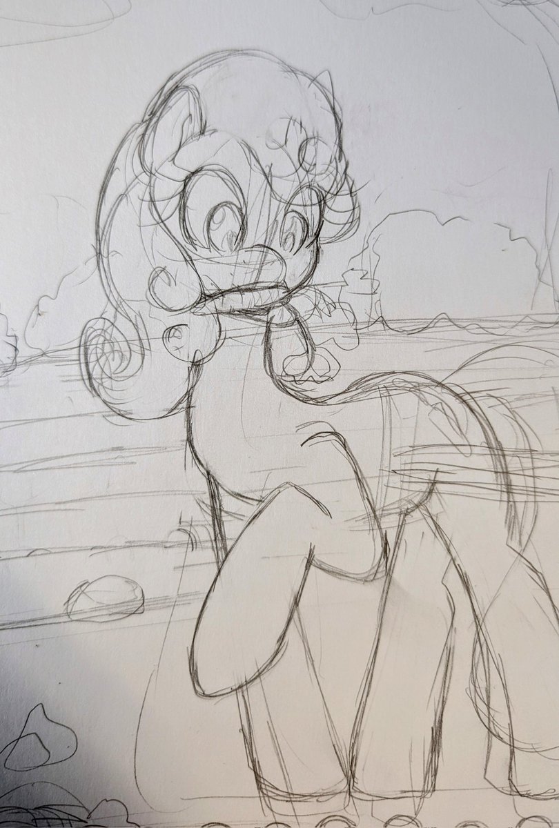 Carrot top is a very busy farm mare. Work doodle