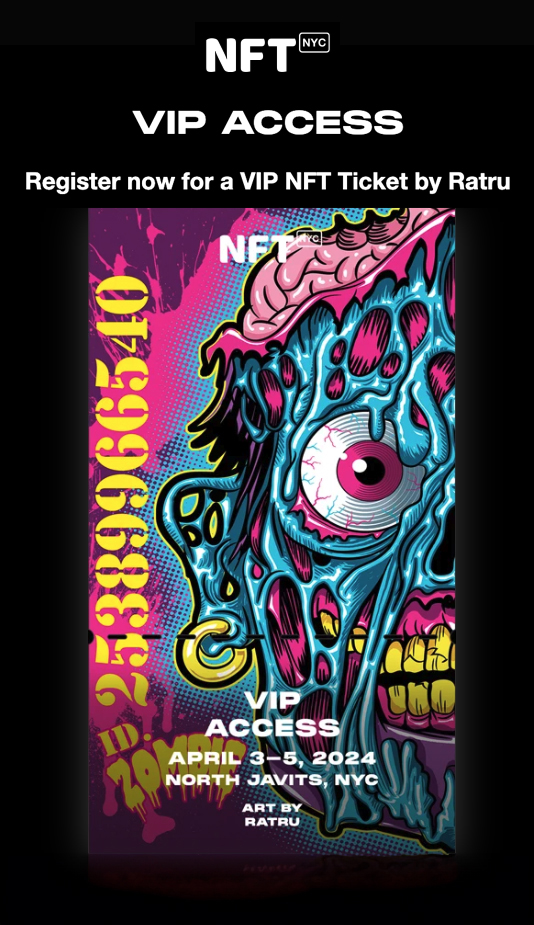Hello, I have been selected along with other artists to have my art printed on the tickets for the NFT NY event. Thank you for your vote and for sharing. In this link you will have discounted access to entry
nftnyc.tickets/buyvip?tkt=211…