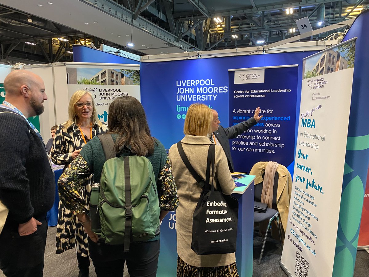 A fantastic first day @ASCL_UK #ASCL24 @ljmu_education creating links with inspiring #school #college #leaders. If you joining tomorrow, do come see us at stand 34. #partnerwithus @LJMU #educationalleaders