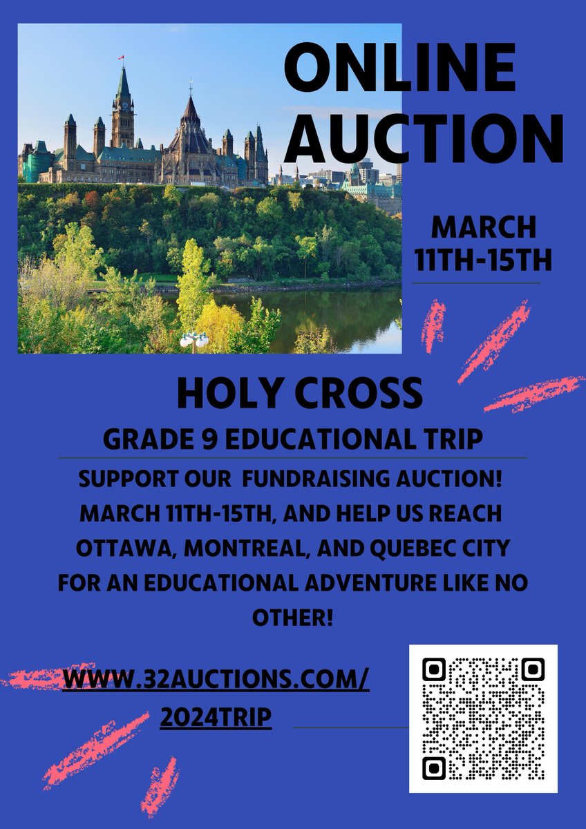 Exciting news!  We're thrilled to share the announcement that this online auction is open.  Every bid and donation helps them get closer to their fundraising goal and makes a significant difference in achieving an educational experience like no other.
Thank you for your support!