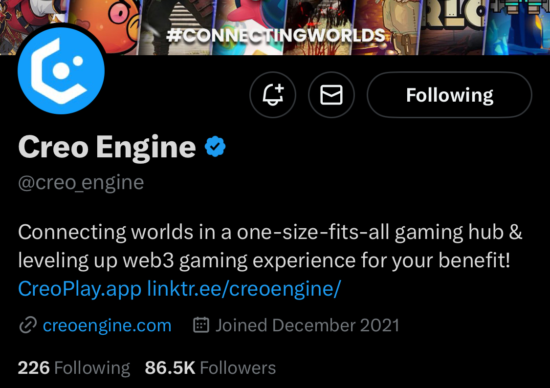 PemonCrypto's tweet photo. Compre $CREO @creo_engine  a 0.105

- tremendos fundadores, expertos en juegos
- marketplace de juegos
- nvidea developer program
- 30m mcap https://t.co/cZOOD03PNN