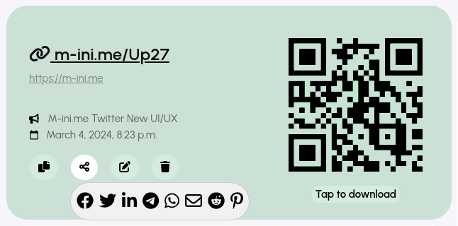 eskiasyilma's tweet photo. Say goodbye to copy-paste hell! 
🚀https://t.co/VKpxKeB5yq now lets you share shortened links directly to Twitter, Facebook, LinkedIn &amp; more!  
⏩No more switching apps, just shorten &amp; share in ONE CLICK!  
👉Available in Link-Details. 
#MiniRevolution #URLShortener #SocialMedia https://t.co/INZNfRl1SI