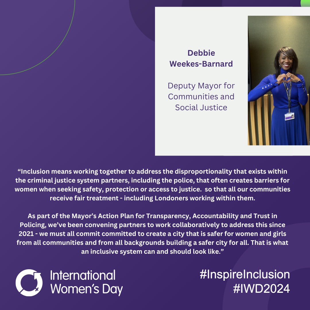 It's an honour and a privilege to work alongside such inspiring women in pursuit of a fairer and more inclusive justice system. Thank you @debs_wb and @SophieKLinden for all that you do. #InternationalWomansDay #IWD #IWD2024 #InspireInclusion