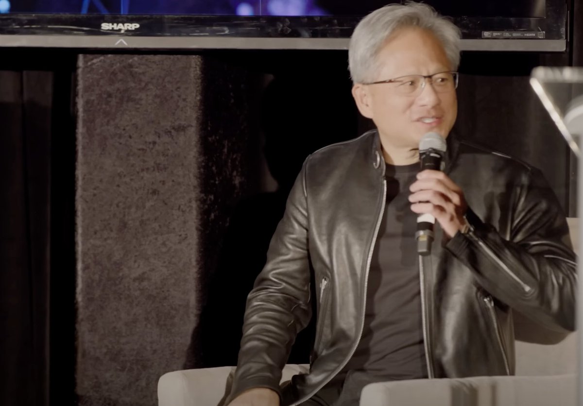'Biologists and scientists are an angry crowd.', said Nvidia's Jensen Huang at the @RecursionPharma JPM24 event. That's also my experience working with you guys. You're VERY angry, and that's the most beautiful thing about you. I'll explain, but first, here's what Jensen said:
