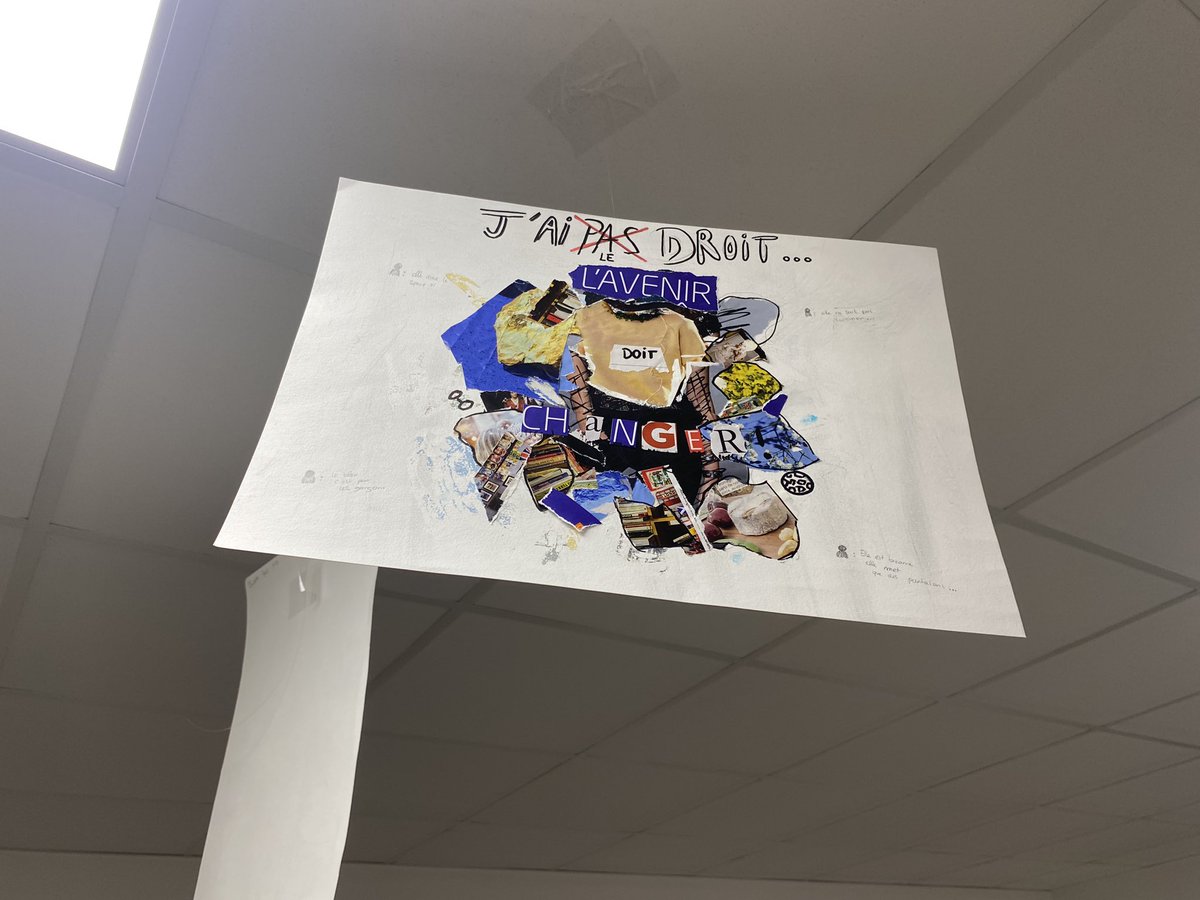 #8mars présentation au collège Les Bruyères des travaux des élèves en arts plastiques sur l’égalité entre hommes et femmes