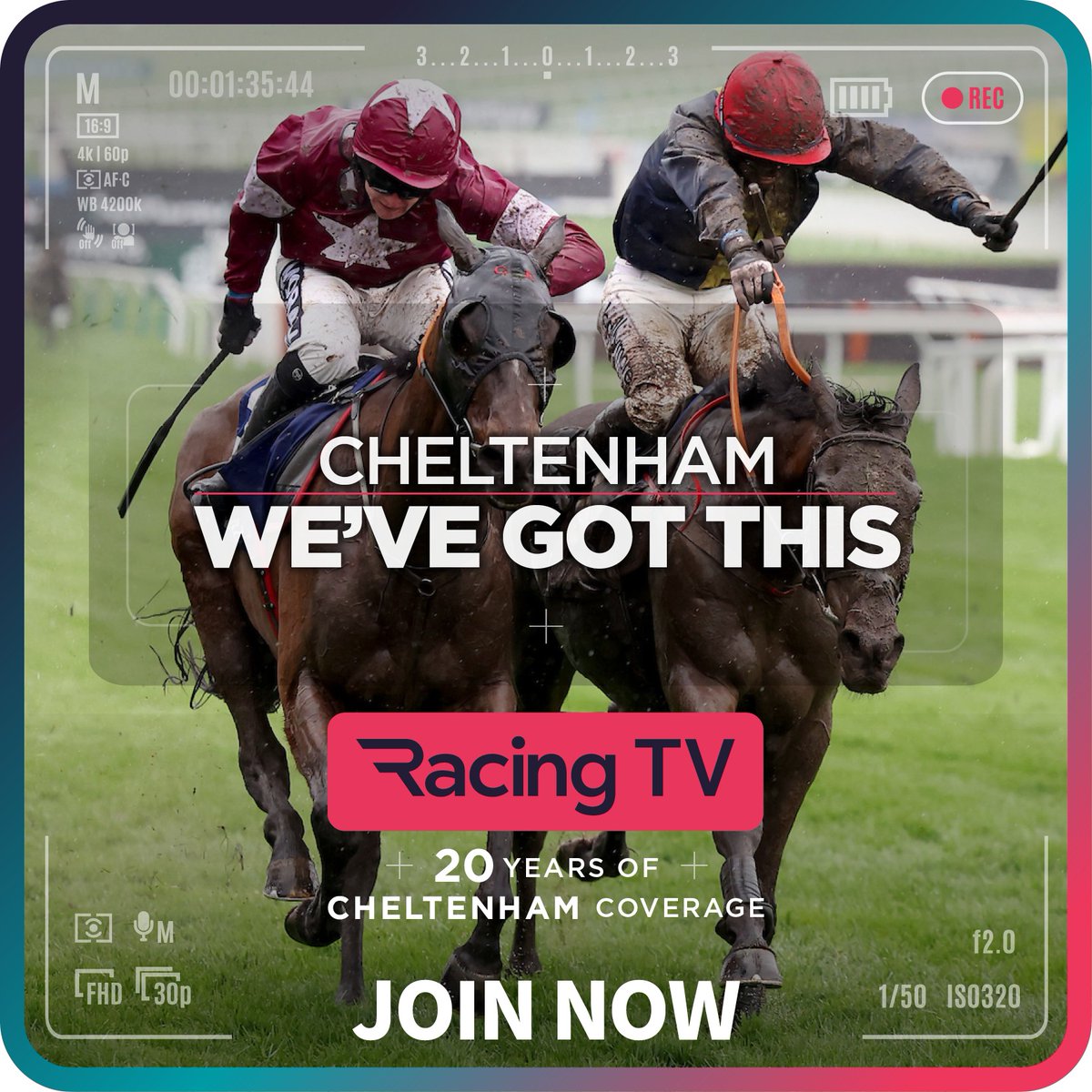 Join the only channel showing every race live from The #CheltenhamFestival, @RacingTV 👉bit.ly/chelt24