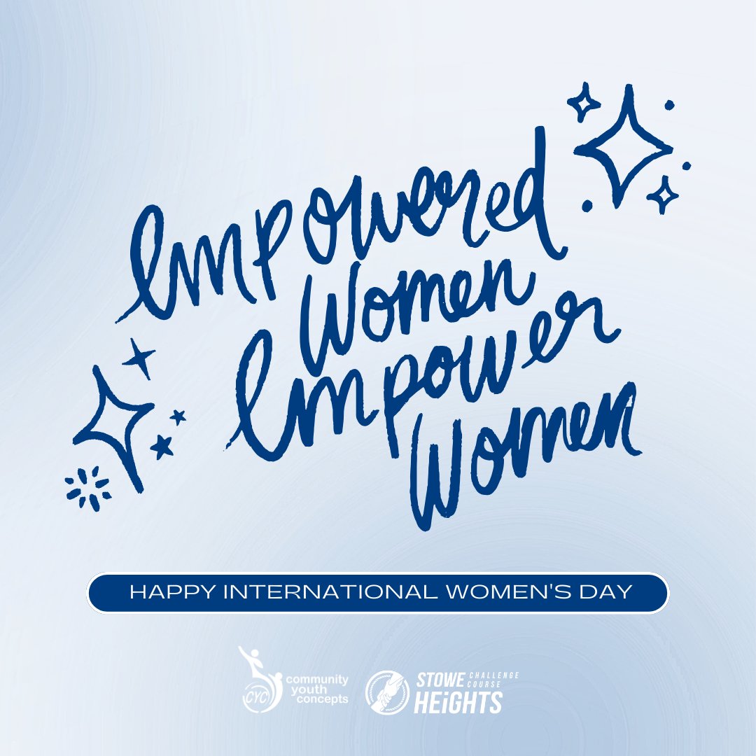 Happy International Women's Day from Community Youth Concepts!

We encourage everyone to take today to think of all the brave, bold, loud, and passionate women around the world who have made history and continue to make history. 🤍