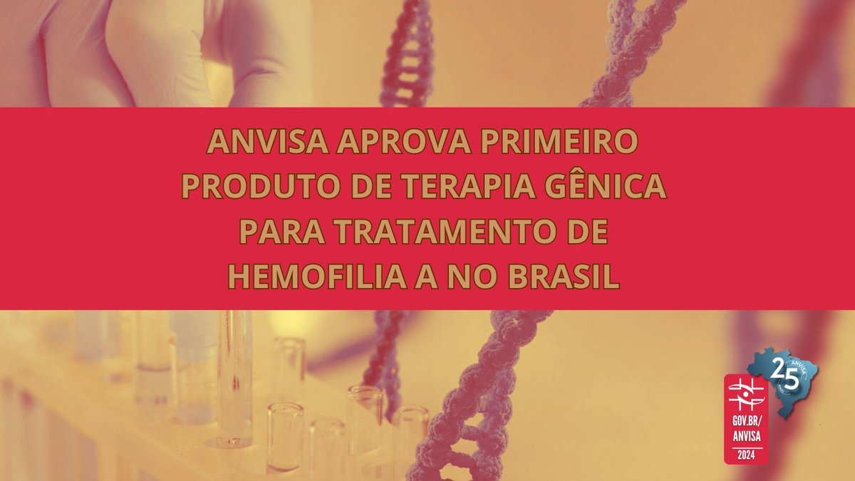 A Anvisa aprovou o registro do produto de terapia gênica Roctavian®, da Biomarin Brasil Farmacêutica. O medicamento é indicado para pacientes adultos com hemofilia A grave que não possuem histórico de inibidores do fator VIII e nem anticorpos detectáveis contra o vírus AAV5.