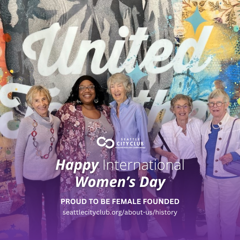 SeattleCityClub's tweet photo. Since 1980, #SeattleCityClub has been a pioneer in civic programming, founded by eight visionary women. Join us in honoring their legacy as we continue building #ResiliantCommunities.
https://t.co/88bMuCNJiK https://t.co/et6keMYOIB