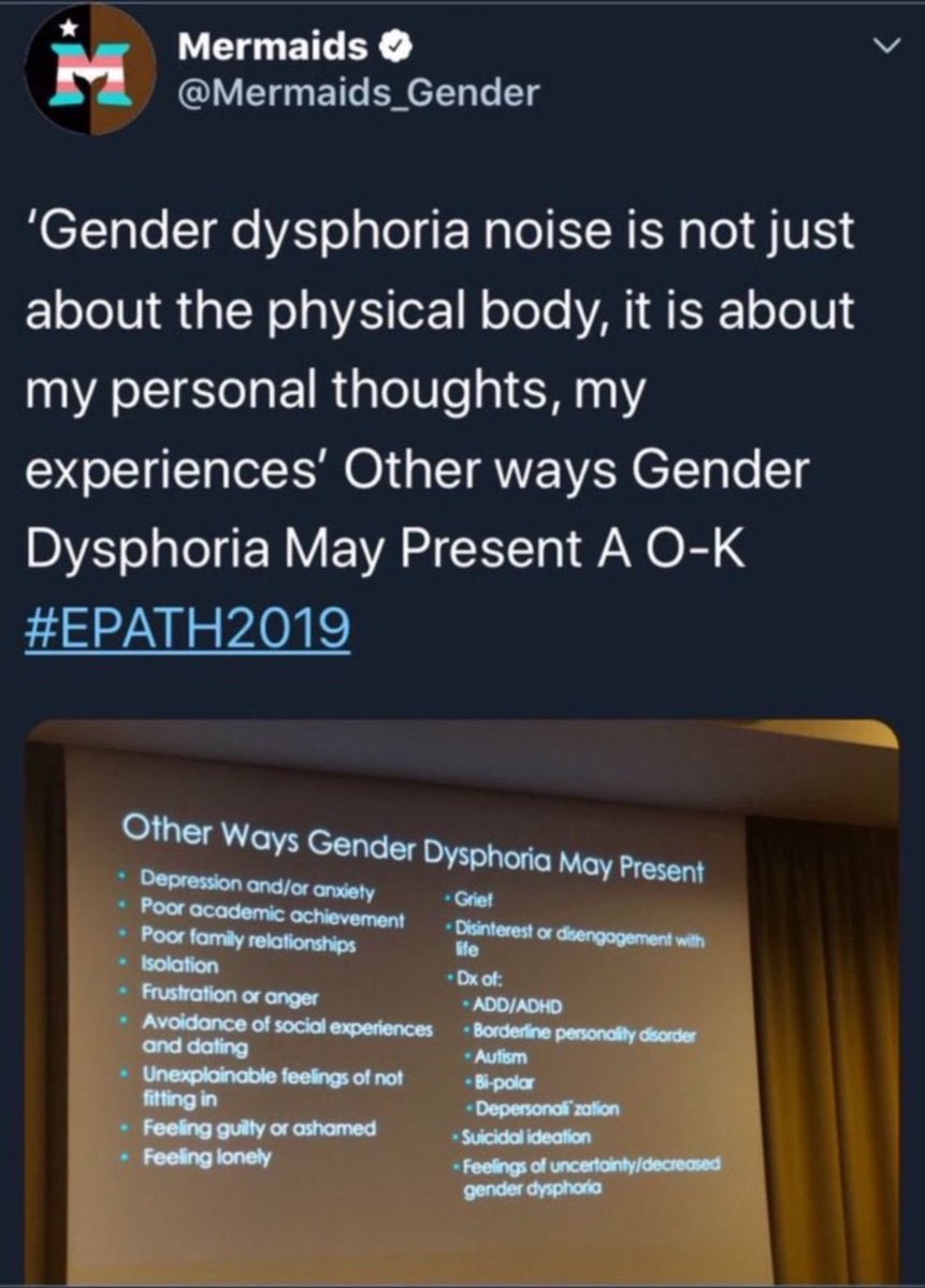 2/ A related article about Sam in the LA Times mentions Sam's counselor, Aydin Olson-Kennedy, a transman & Dr Johanna Olson-Kennedy's partner. At @wpath's European branch EPATH's 2019 conference, Aydin suggested that basically EVERYTHING is a sign of being trans! UK 'transkid'…