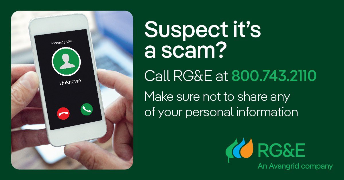 Scammers are out there, and they're looking to target you. If you have a question about the authenticity of a caller claiming to be us, immediately contact us. Our customer service team is here to help.