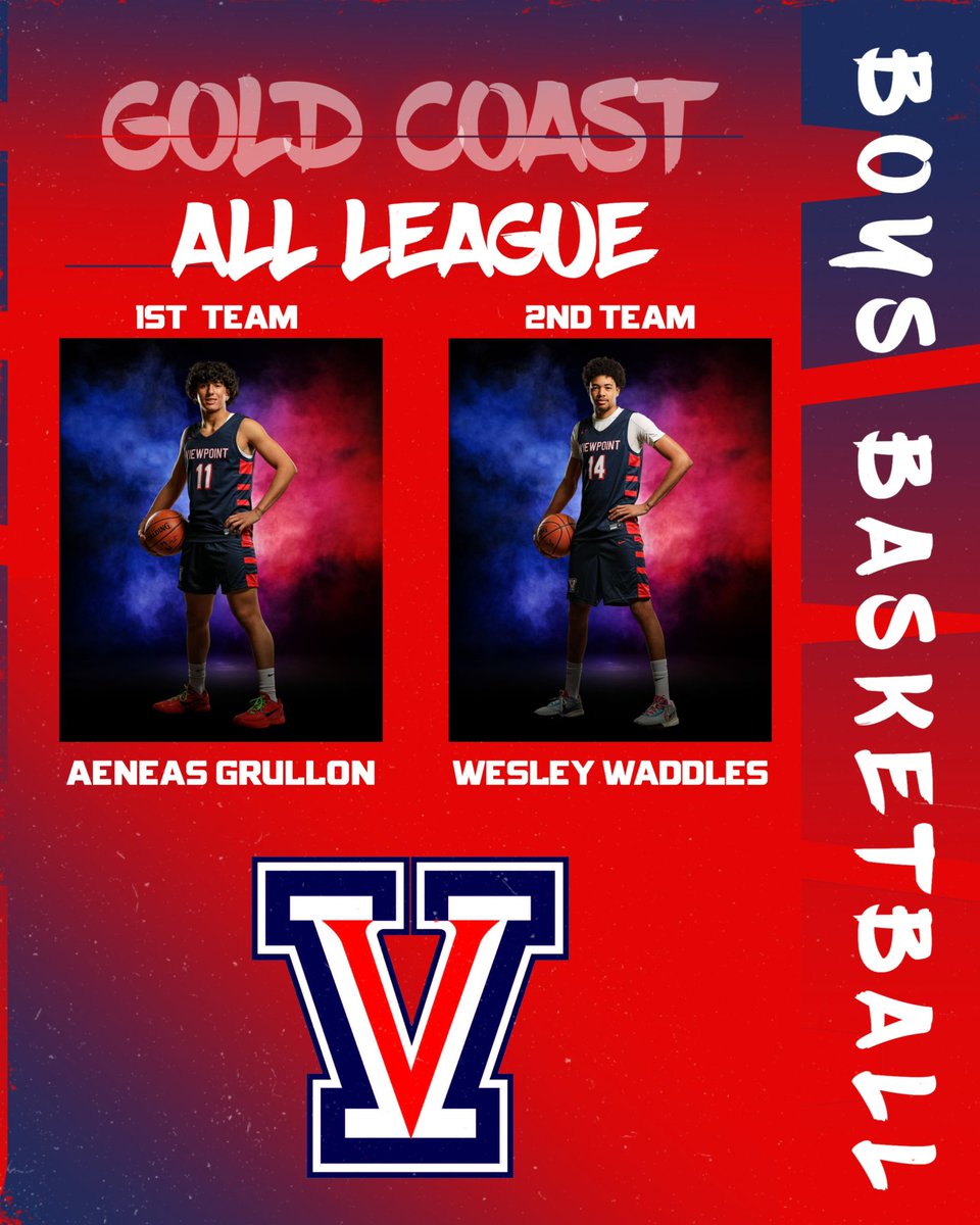 Congratulations to our Boys  Basketball Gold Coast All League selections:
1st Team- Aeneas Grullon 
2nd Team- Wesley Waddle
#GoPatriots #AllLeague