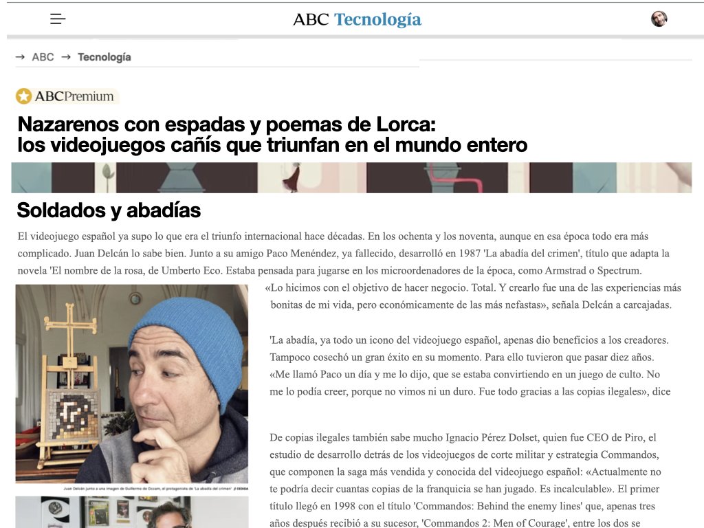 Today's ABC technology by Rodrigo Alonso. #laabadiadelcrimen