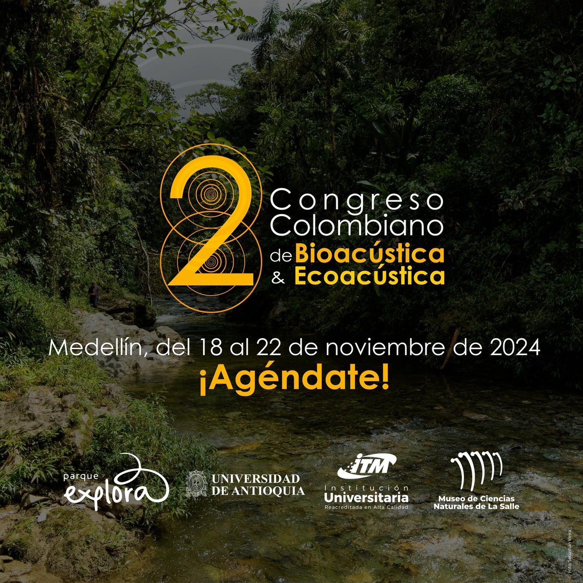 #2CCBE En noviembre Medellín y Colombia se llenarán de sonidos de la naturaleza. La ciudad y el Parque Explora los epera para una intensa semana de academia, artes y fonías. Agenden pues las fechas. ¡Nos vemos pronto!
instagram.com/2ccbe_2024