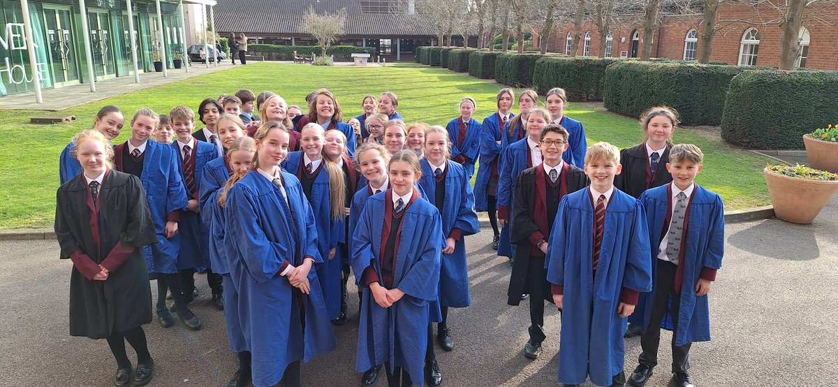 Jubilate and Schola ready for Chapel this afternoon. We think this is our first service of the year when we haven't lined up in the rain!!
