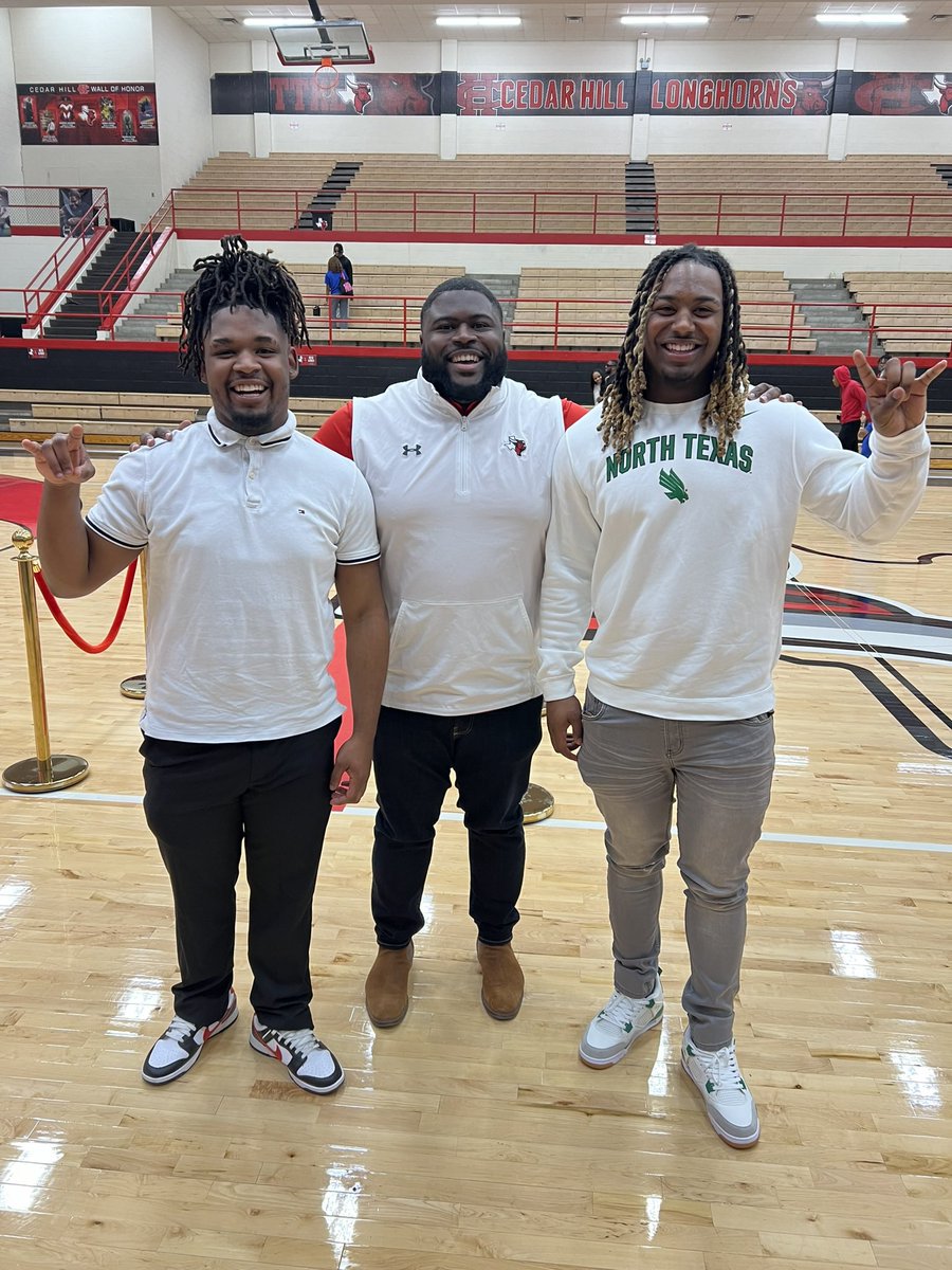 Super late post but these two were super influential in me coming back to Cedar Hill. I told them day 1 that the restoration of the program would ride on their shoulders. Now they are both going off to play college football. TTK 4 life!