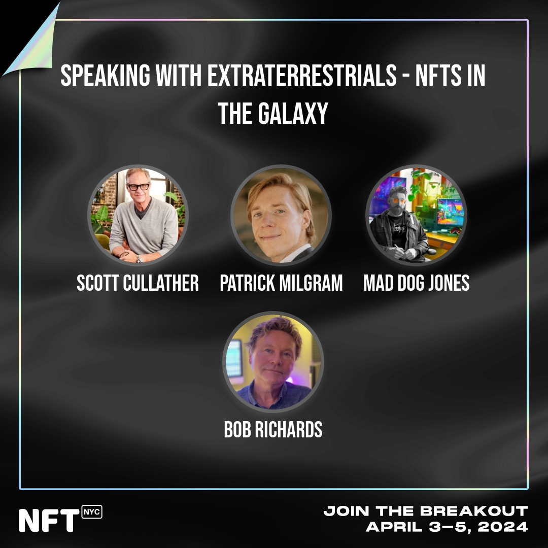 We’re launching a global-first drop @NFT_NYC!🚀 Join @Bob_Richards, artist @Mad_Dog_jones, @INVNTGROUP's @scullather & @niftygateway’s Patrick Milgram for our Mainstage Panel and Breakout Session following! nft.nyc/breakout?brk=6… 🤫 #NFTNYC #comingsoon #ArtemisSpaceNetwork