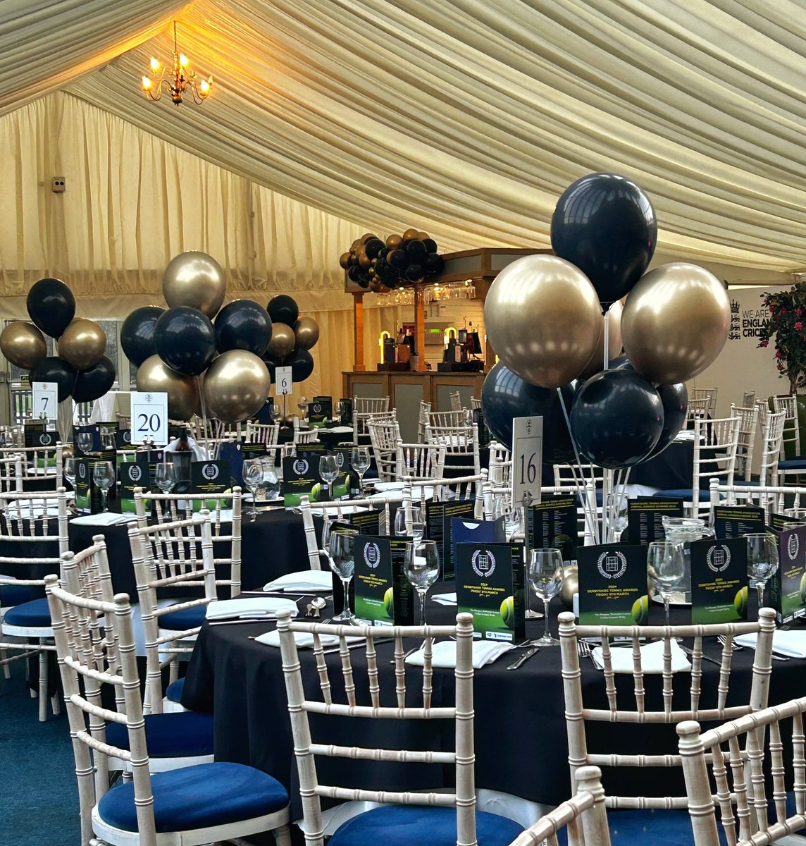 We look forward to welcoming our guests to the sold out Derbyshire Tennis Awards! See you at 7…
