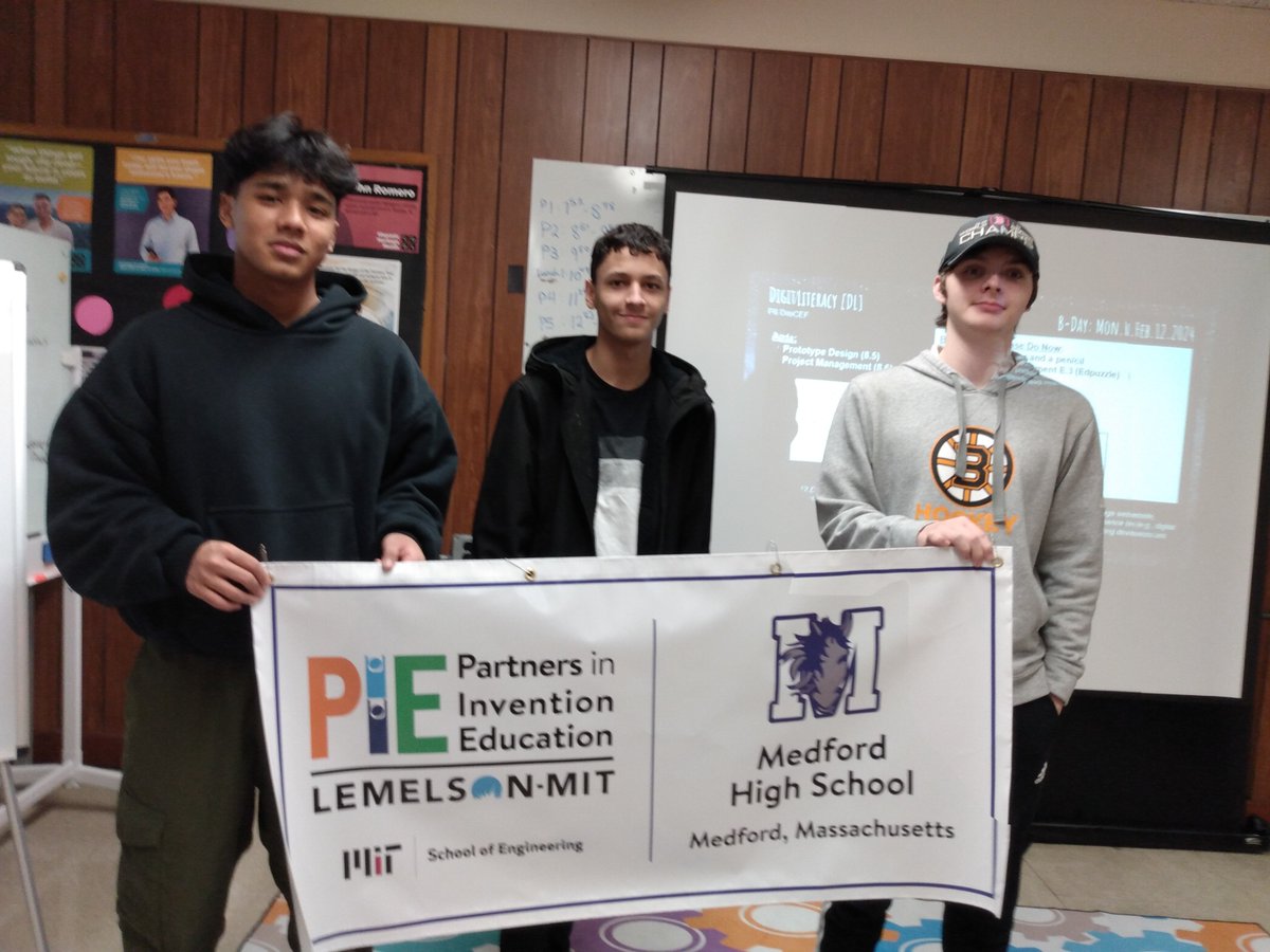 Sending a shout out to our newest PiE member Medford High School (MA)! Some students will be presenting their work at the Massachusetts Invention Convention in Hopkinton, MA on March 16. #InventionEducation