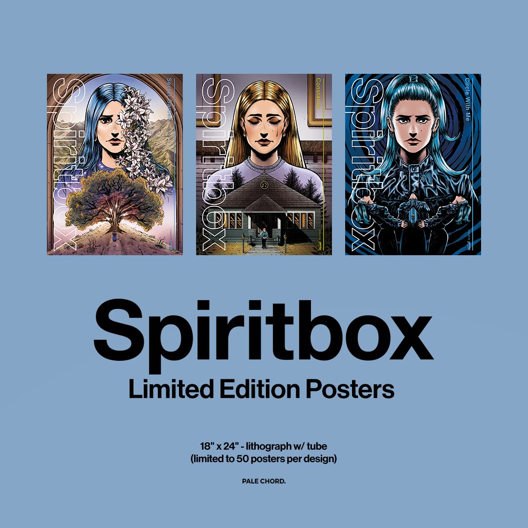 We are excited to release our second round of exclusive and limited @spiritboxband posters. Grab these while you can, as they will sell out... store.palechord.com/collections/sp…