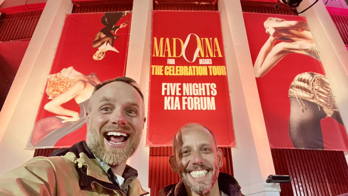 Aside from the incredible show it is, we’re very lucky to have seen both Madonna AND Kylie on stage last night. What a moment! 💃🪩  #MadonnaCelebrationTour