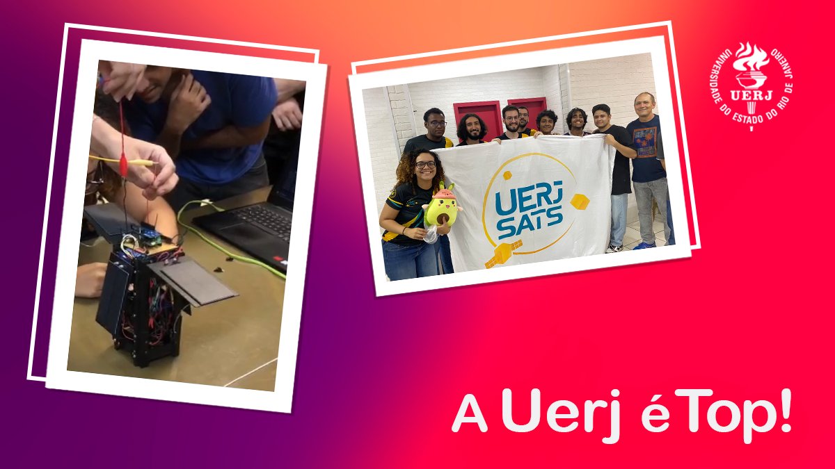 uerj_oficial's tweet image. A Uerj Sats, equipe de satélites da #Uerj, recebeu o prêmio "Power Solution Merit" na 3ª edição do #CubeDesign, competição de desenvolvimento de nanossatélites. A honraria foi concedida aos painéis solares do grupo, que atingiram a melhor performance de carregamento de baterias.