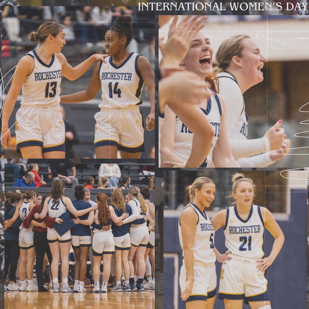 RochesterWBB's tweet photo. “Behind every successful woman is a tribe of other successful women who have her back.” 

#internationalwomensday https://t.co/CSbjd4ZaSp