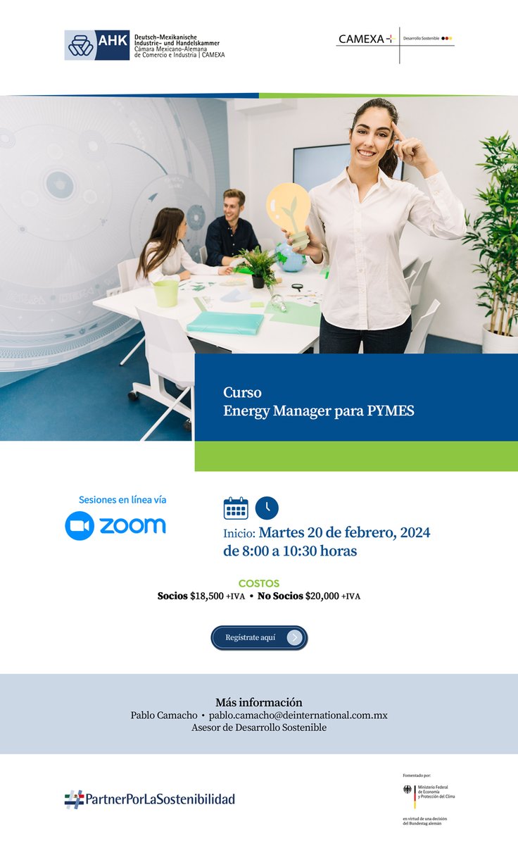 "Hoy en día los recursos ya se encuentran limitados hablando energéticamente. Entonces tenemos que aprender de qué manera hacer eficiente ese uso." surl.li/rjdso

Aprovecha nuestro Curso de Energy Manager para potenciar tu empresa!💡🌱 surl.li/rjdsw