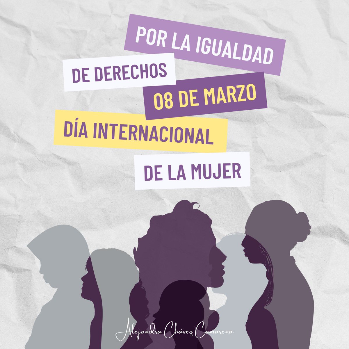En el #DíaDeLaMujer, y todos los días, comprometámonos individual y colectivamente a promover y proteger los derechos de las mujeres para que cada niña y cada mujer pueda vivir libre de violencia y discriminación. #8M💜