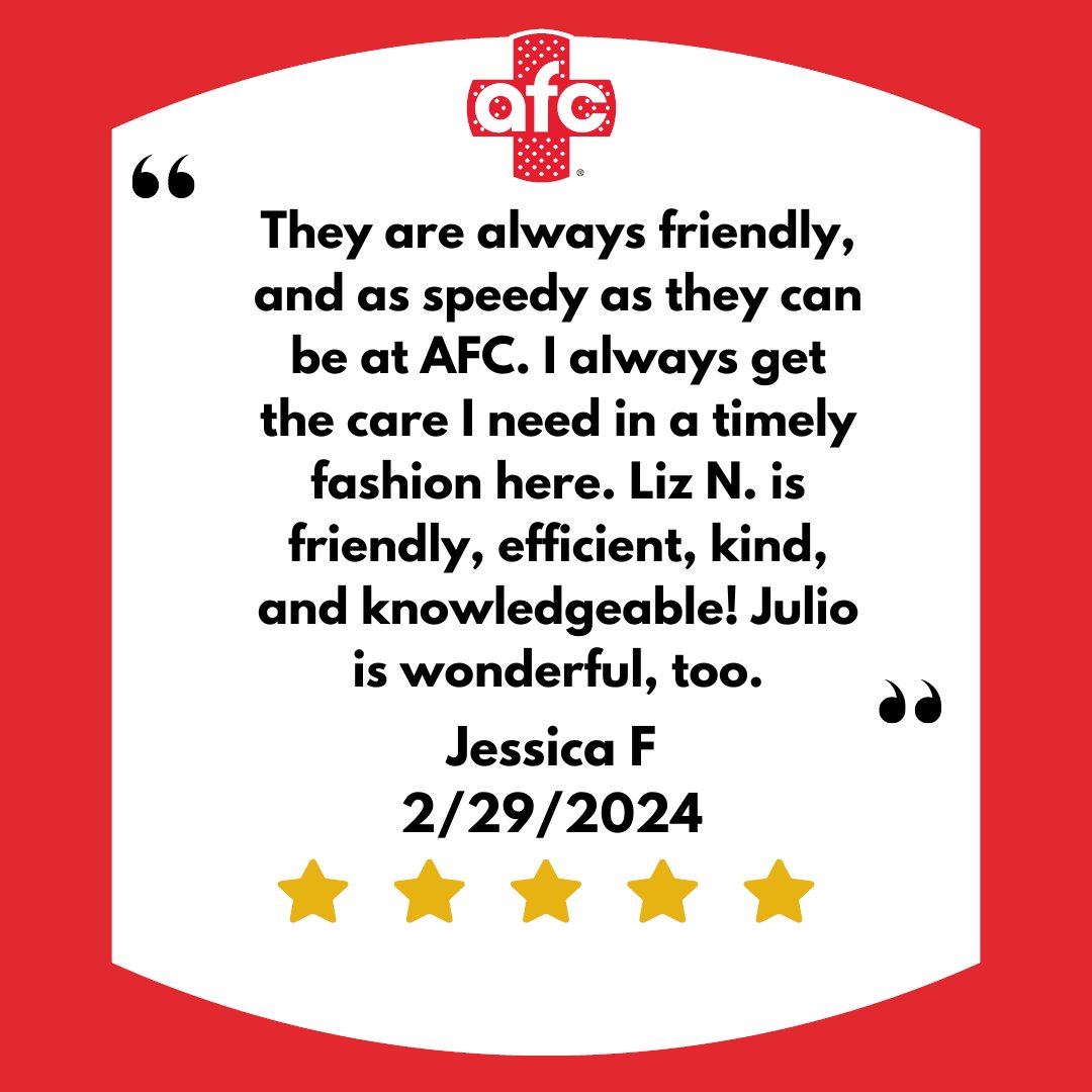 Our staff is working hard to keep our patients happy! #AFC #SantaClaritaValley #SantaClarita