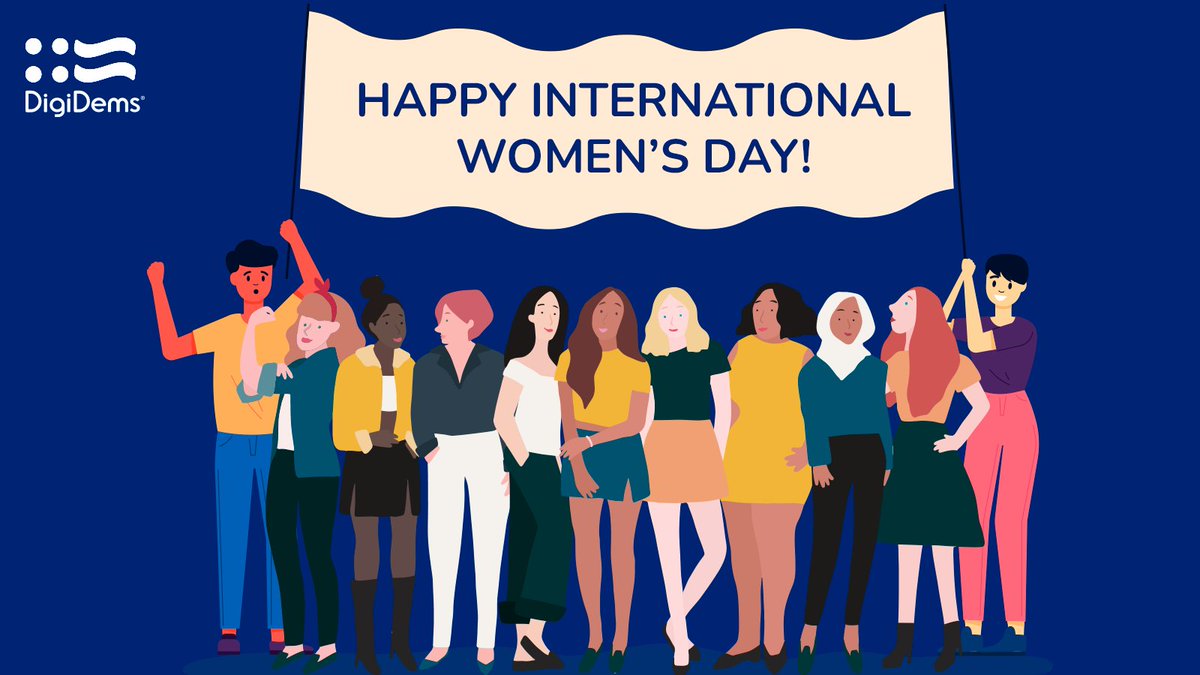 Happy #InternationalWomensDay! Today, we celebrate women's leadership and achievements while committing to advance the fight for equity. We're so proud of all the women who are part of the DigiDems community. #IWD2024