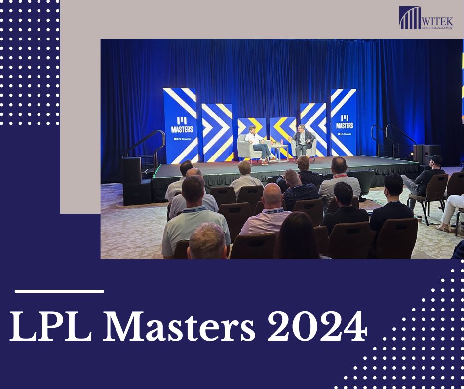 WealthWitek's tweet image. We are excited to share Steve&apos;s view from LPL Masters 2024. At Masters, the top five percent of LPL&apos;s independent advisors are recognized for their accomplishments.

#LPLMasters #WitekWealthManagement #StevesView