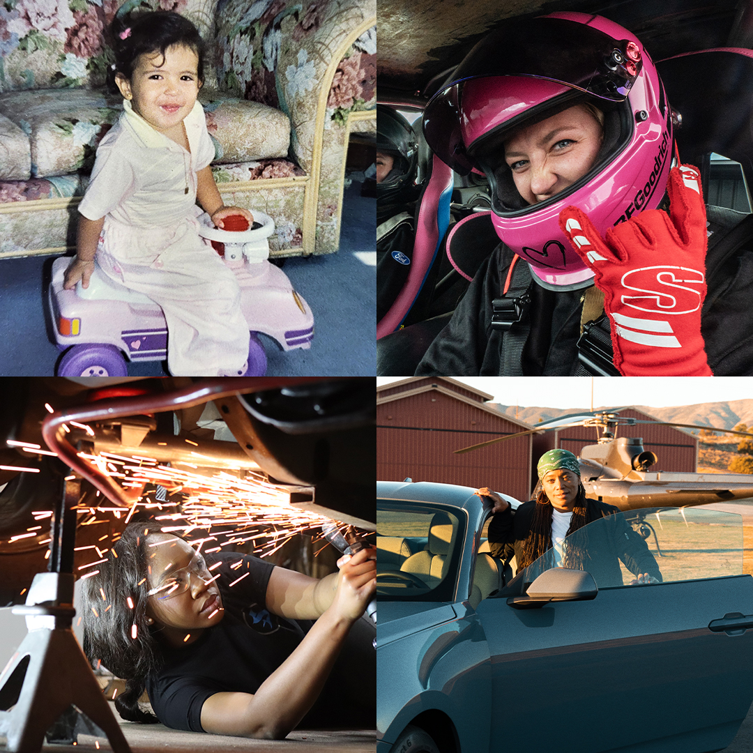 Dear #CarGirl, who or what inspired you to become a Car Girl in the first place? Was it that perfect red Ford Mustang® you saw driving down the road when you were younger? Your mom who taught you how to change a tire? The F-150® you learned to drive on? Let us know! ⬇️ #IWD2024