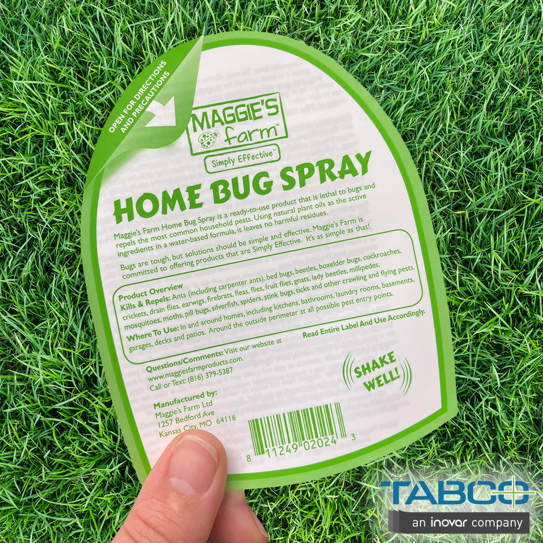 Shoo, fly, don't bother me! Our friends over at Maggie's Farm can help you with that problem!

#inovarinspirations #tabco #kansascity #inovarpackaginggroup #maggiesfarm #bug #spray #hinge #labeldesign #labels #peelhere