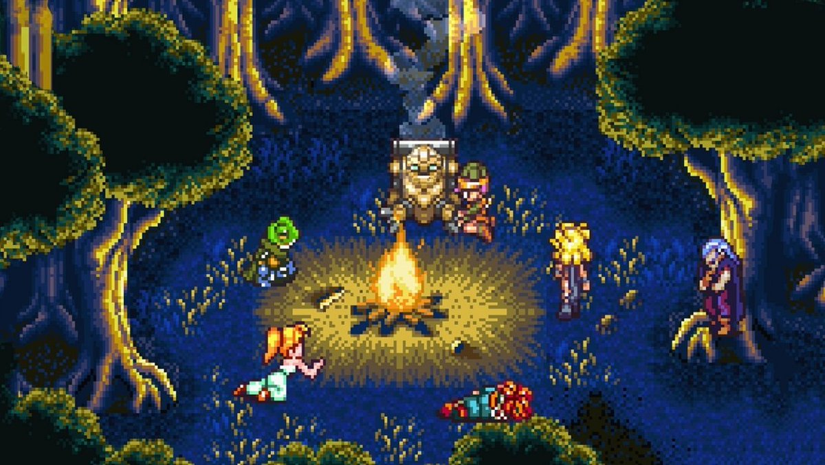 One of my formative moments as an artist was this quiet moment in #ChronoTrigger. Sometimes, all I do is chase this feeling in my work. Thank you, #AkiraToriyama. May the angels lead you in.