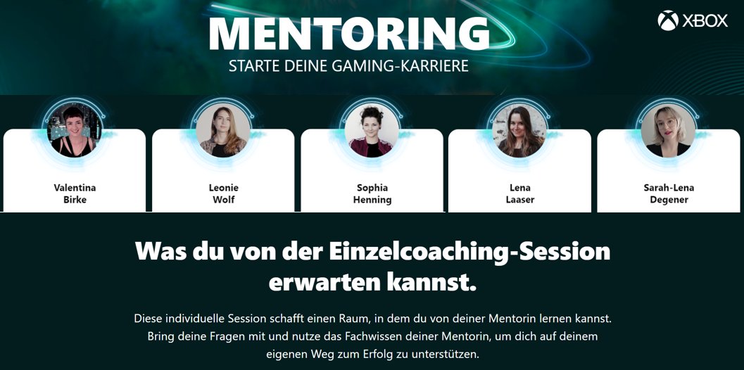 Maxi Gräff (@gmaxee) on Twitter photo So viele starke Frauen im Xbox-Mentoring-Programm. 😍🙌Danke an <a href="/valentinahank/">Valentina Birke</a> <a href="/_yunikorn/">Yuni 🍊</a> <a href="/almightyphi/">Phi</a> <a href="/LL_Cupido/">Lena Cupido</a> <a href="/gameinfyi/">GAME:IN</a> fürs mitmachen und @Mrs_Keroro die das Programm dieses Jahr organisiert. #Weltfrauentag2024 #womeningaming
Anmeldung 👉 xbox.com/de-de/promotio… So viele starke Frauen im Xbox-Mentoring-Programm. 😍🙌Danke an <a href="/valentinahank/">Valentina Birke</a> <a href="/_yunikorn/">Yuni 🍊</a> <a href="/almightyphi/">Phi</a> <a href="/LL_Cupido/">Lena Cupido</a> <a href="/gameinfyi/">GAME:IN</a> fürs mitmachen und @Mrs_Keroro die das Programm dieses Jahr organisiert. #Weltfrauentag2024 #womeningaming
Anmeldung 👉 xbox.com/de-de/promotio…