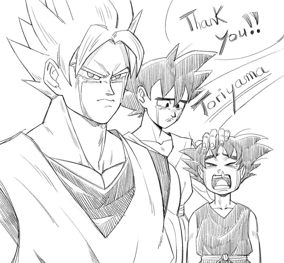 #RIPAkiraToriyama ,
he inspired a lot of people like he did for me, and probably started a lot of careers. When i was a kid, i used to draw fight scene with db characters for fun and copy pages from the manga. He gave me the passion for drawing and creating stories.  .