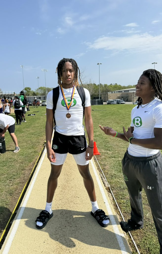 Freshman Quincy Adams came compete #ForTheBrand today placing 3rd in TJ. #BrenhamMentality