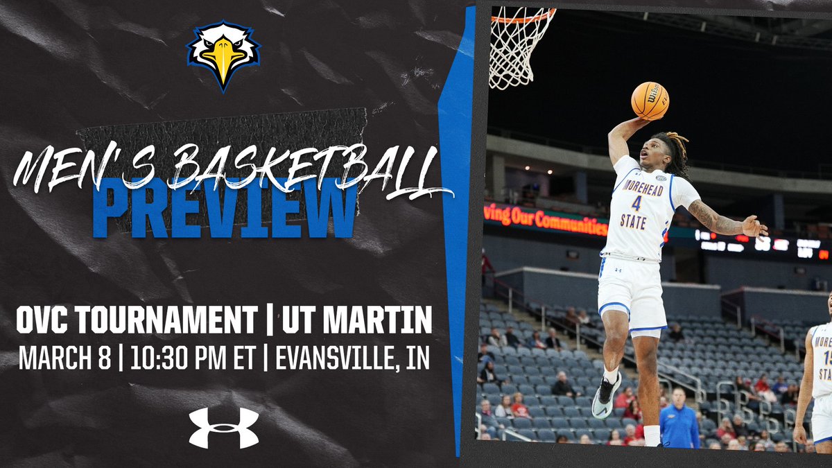 An appearance on late night TV is up next for @MSUEaglesMBB. Fresh off their resounding OVC quarterfinal win last night, the Eagles will battle UT Martin tonight at 10:30 p.m. ET for the right to advance to the OVC title game. Watch on ESPNU. Story: bit.ly/3VawBGx